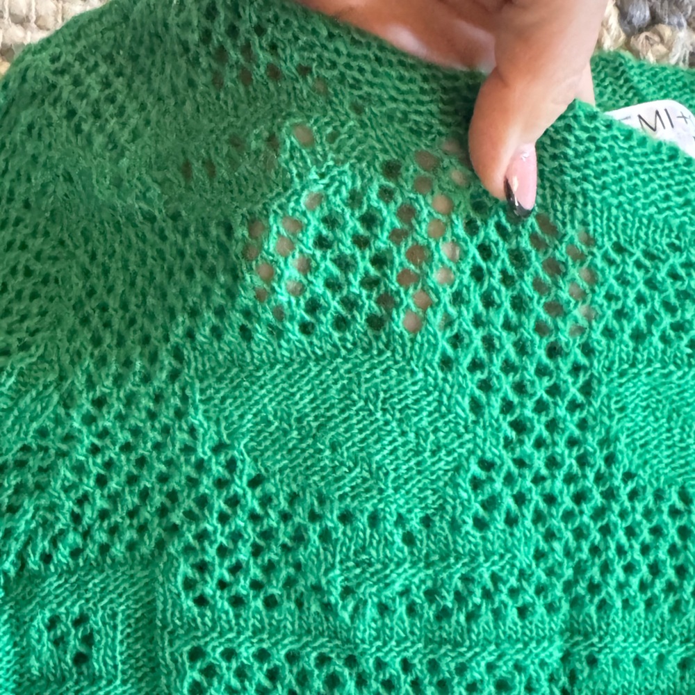 Aemi + Co Lightweight Open Weave Sweater - Picture 2 of 5